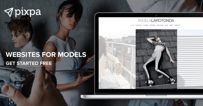 sites web pour les modèles Pixpa