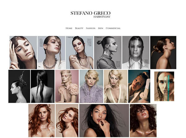 Exemples de sites Web du portefeuille Stefano Greco