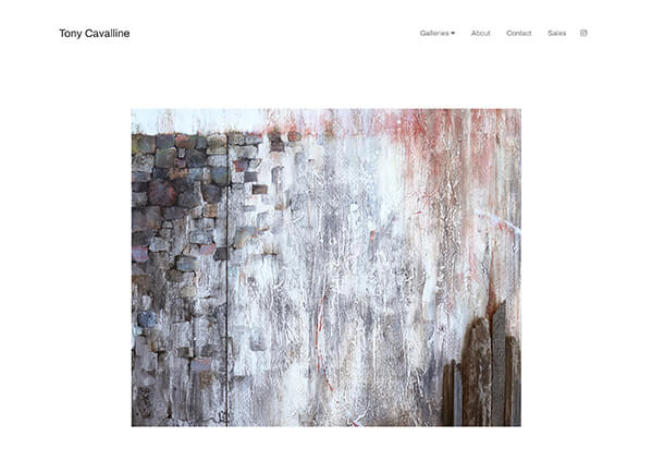 Tony Cavalline Portfolio Exemplos de websites