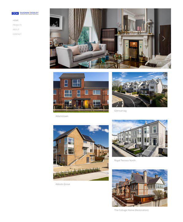 Duignan Dooley Portfolio Website Voorbeelden