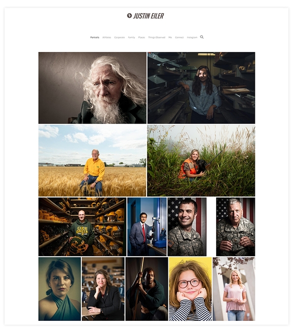 Justin Eiler's Portrait Photography Website