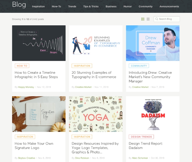 Creative Market Design Blogs