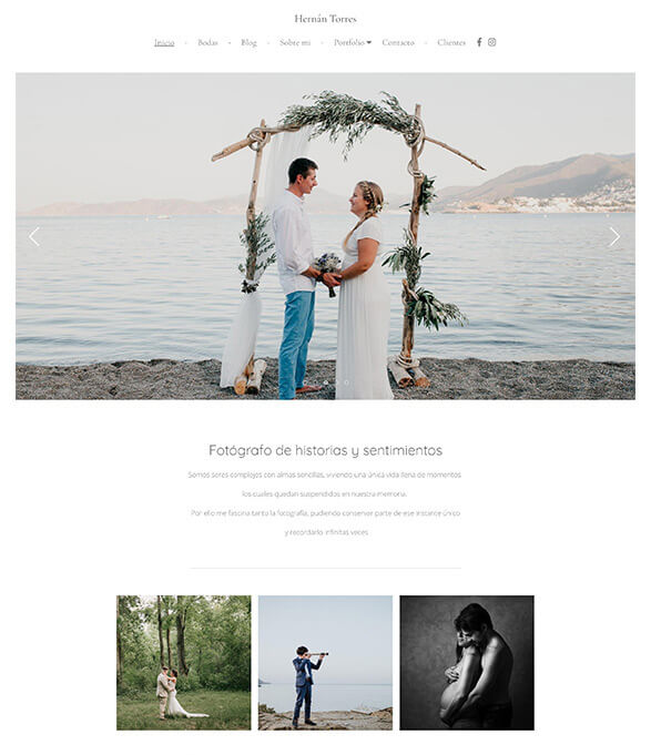 Hernan Torres Portfolio Website Voorbeelden