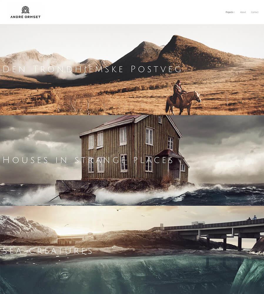 Andre Ormset Portfolio Website Examples