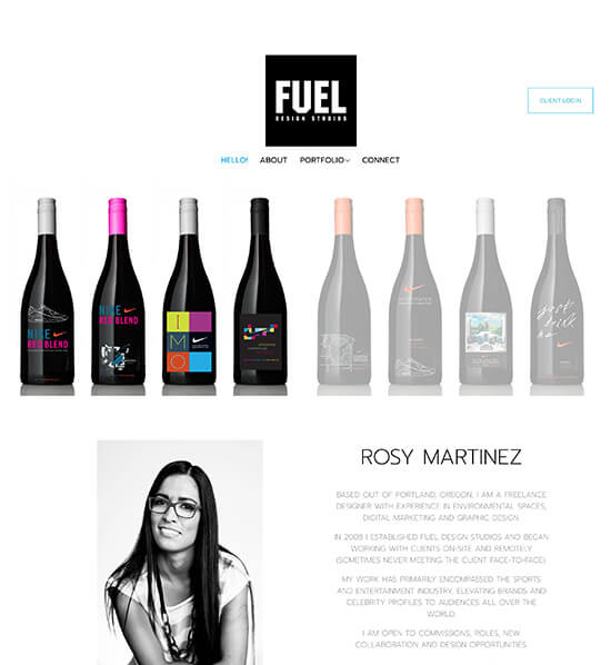 Rosy Martinez Portfolio Exemples de sites web