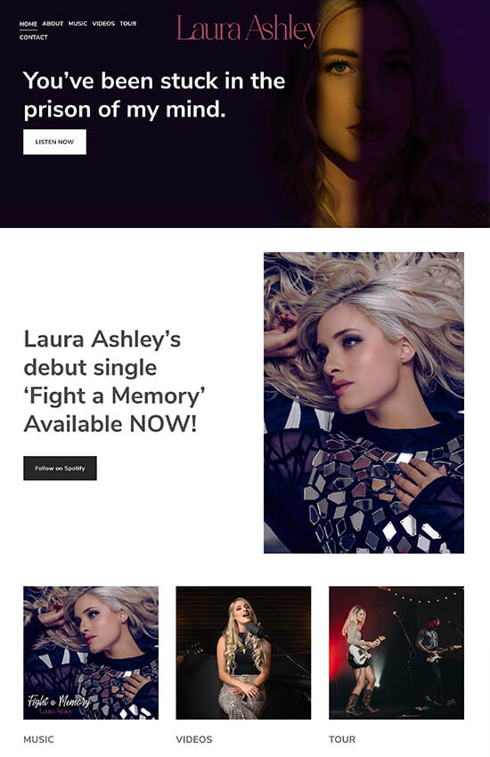 Laura Ashley Portfolio Website Voorbeelden