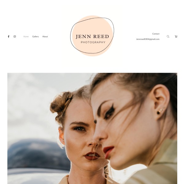 Exemplos do website da Jenn Reed Portfolio