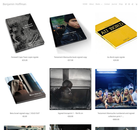 Exemplos de Benjamin Hoffman Portfolio Website