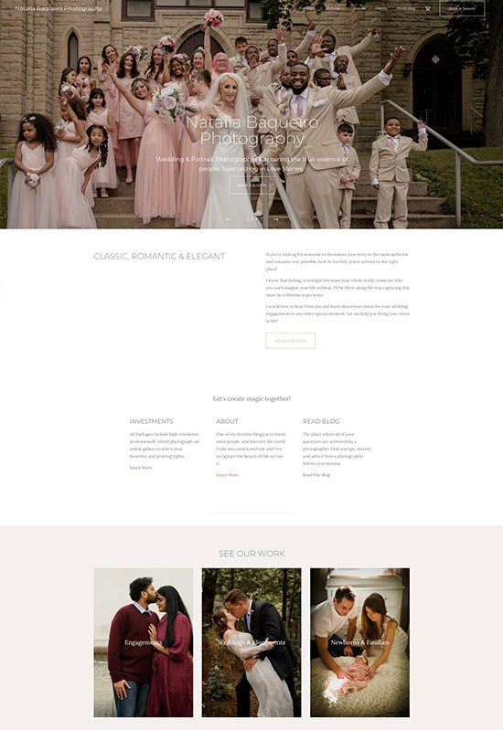 Natalia Baqueiro Portfolio Website Examples