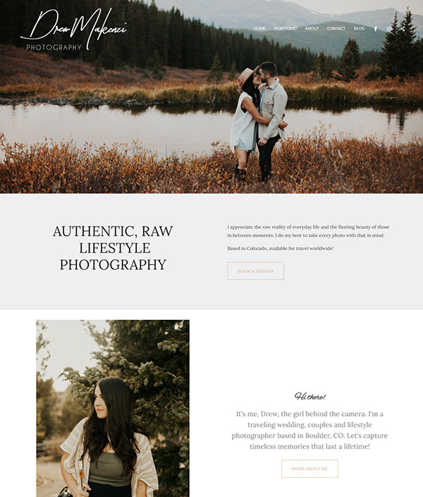 Drew Makenzi  Portfolio Website Examples