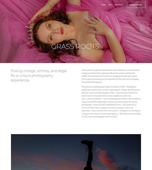 Jill Mansfield Portfolio Website Examples