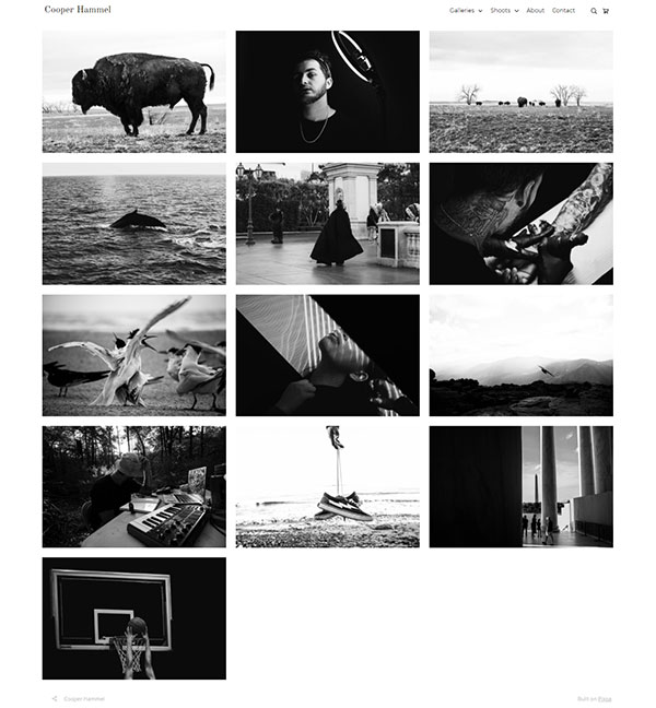 Cooper Hammel - Photographer  Portfolio built on Pixpa