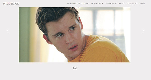 Paul Black Portfolio Website Examples