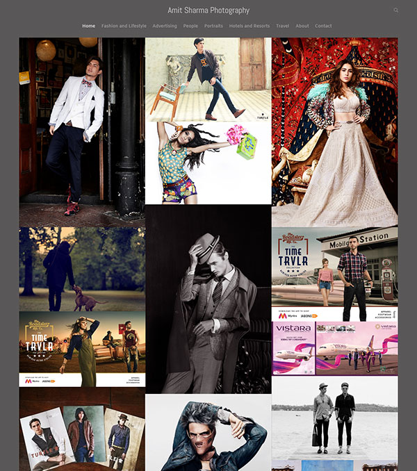 Amit Sharma - Site web de portfolio de photographie - Pixpa