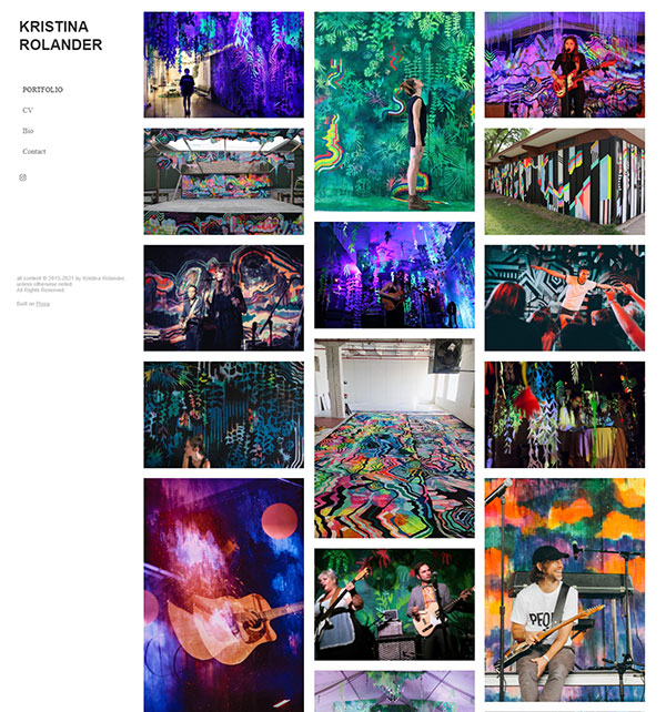 Kristina Rolander Portfolio Exemplos de websites