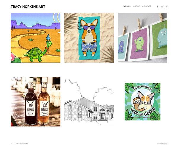 Tracy Hopkins Portfolio Website Examples