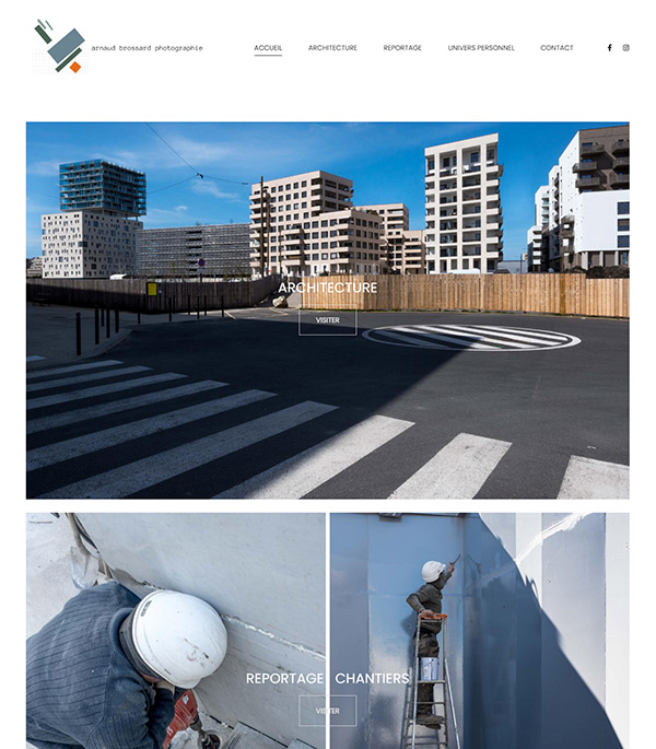 Arnaud Brossard Portfolio Website Examples