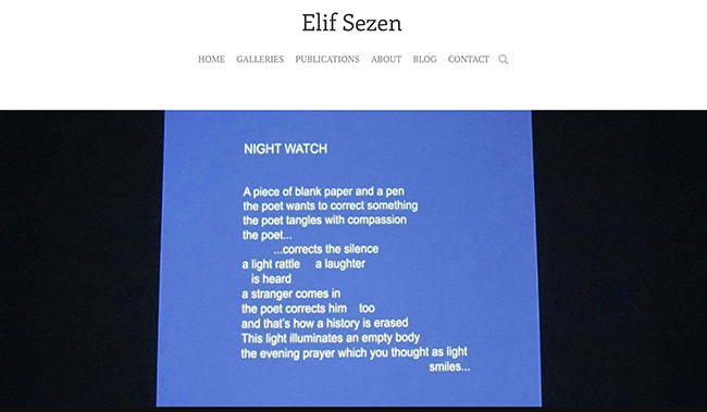 Elif Sezen Author Website