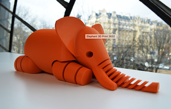 Articulated elephant 3D prinitng