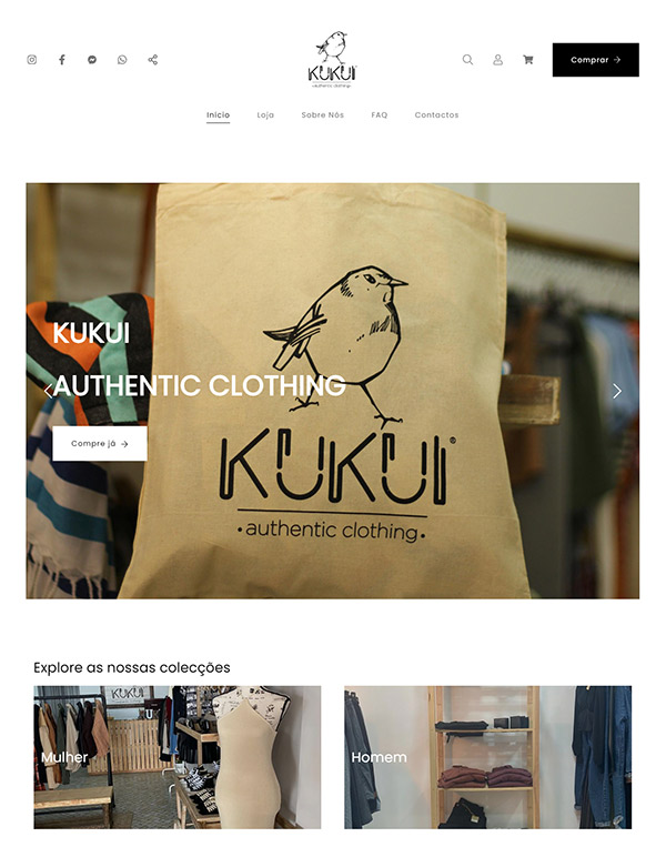 Kukui - Loja online que vende roupa e acessórios - Pixpa 