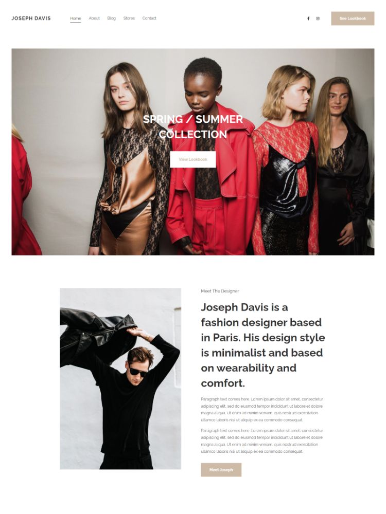 Pattern - Pixpa Fashion Portfolio Website Sjabloon