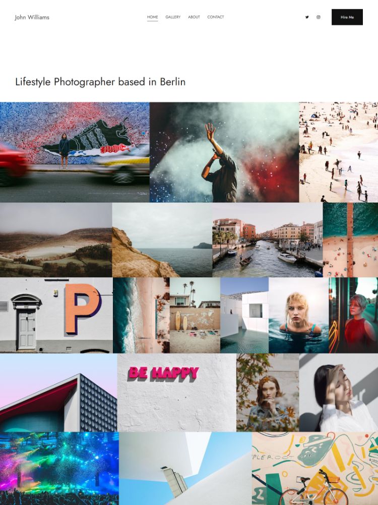 Prime - Pixpa Portfolio Website-Vorlagen
