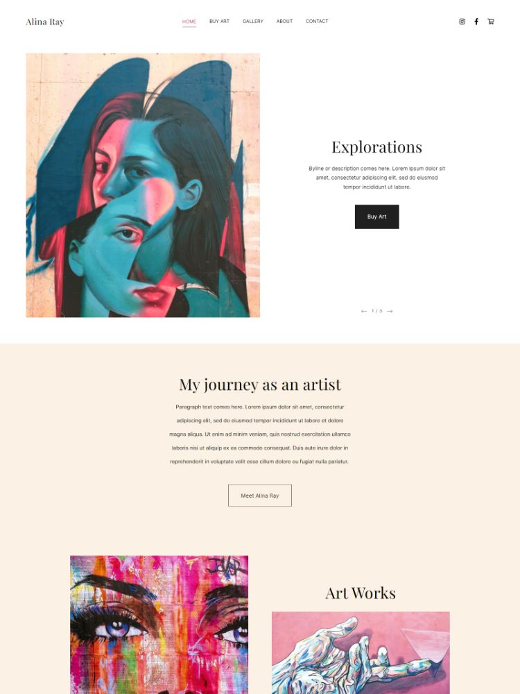 Atom - Pixpa Portfolio Website Templates