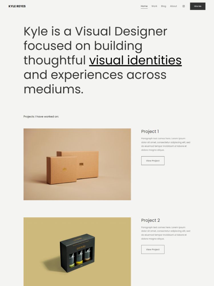 Omni - Pixpa Personal & CV Website Template