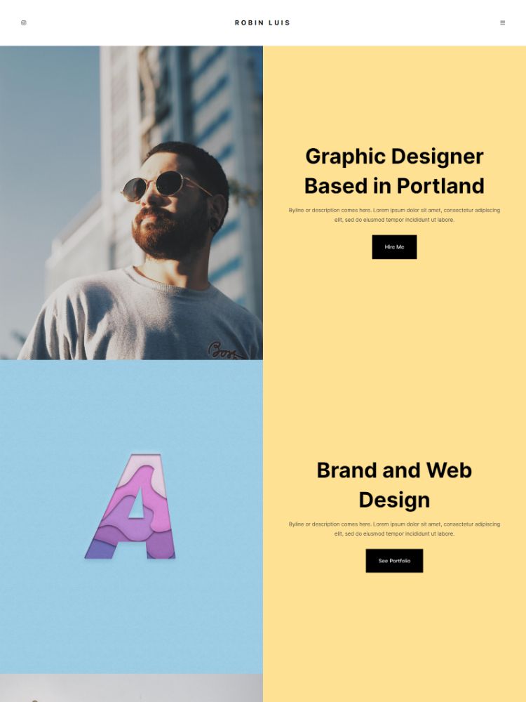 Swell - Pixpa Graphic & Web Design Website Template