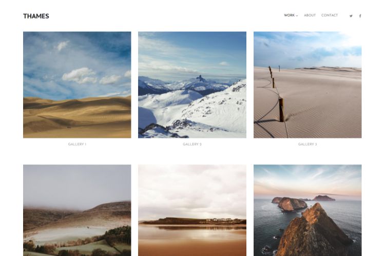 Thames - Pixpa Portfolio Website Templates