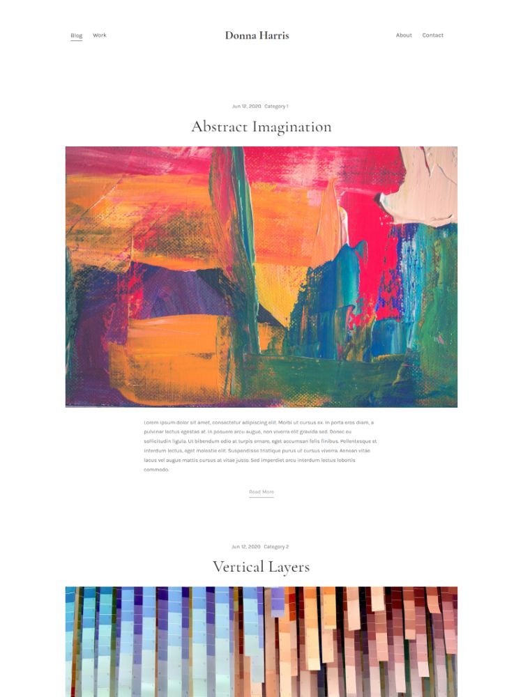 Pincel - Pixpa Art & Illustration Website Template