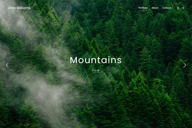 Forêt - Pixpa Portfolio Website Templates