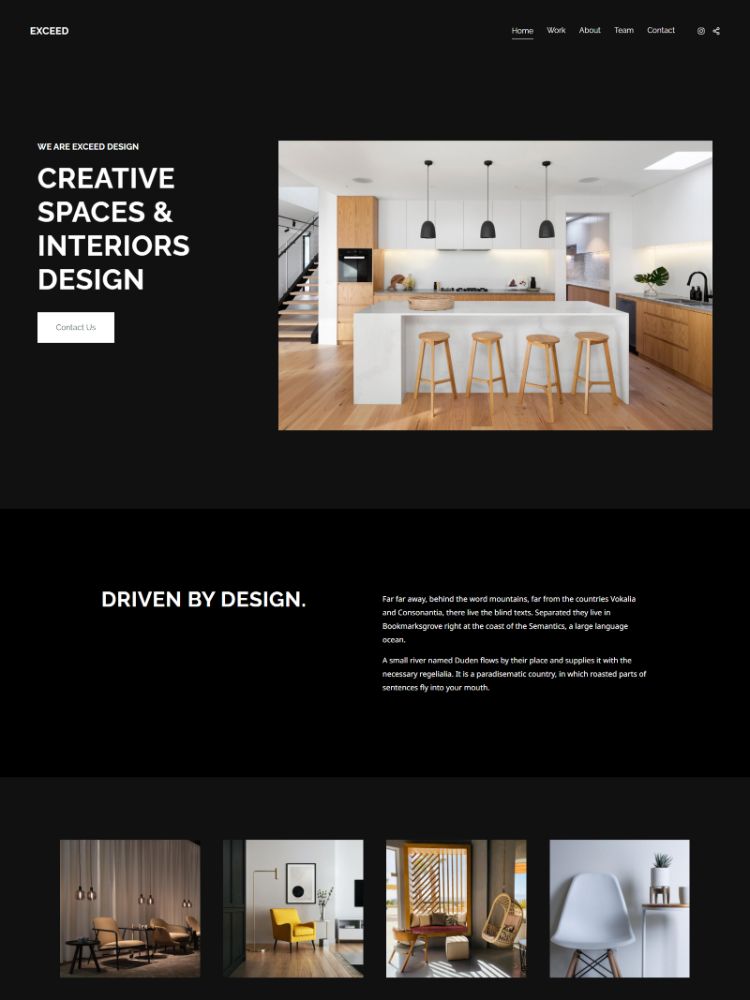 Exceed - Pixpa Portfolio Website Templates