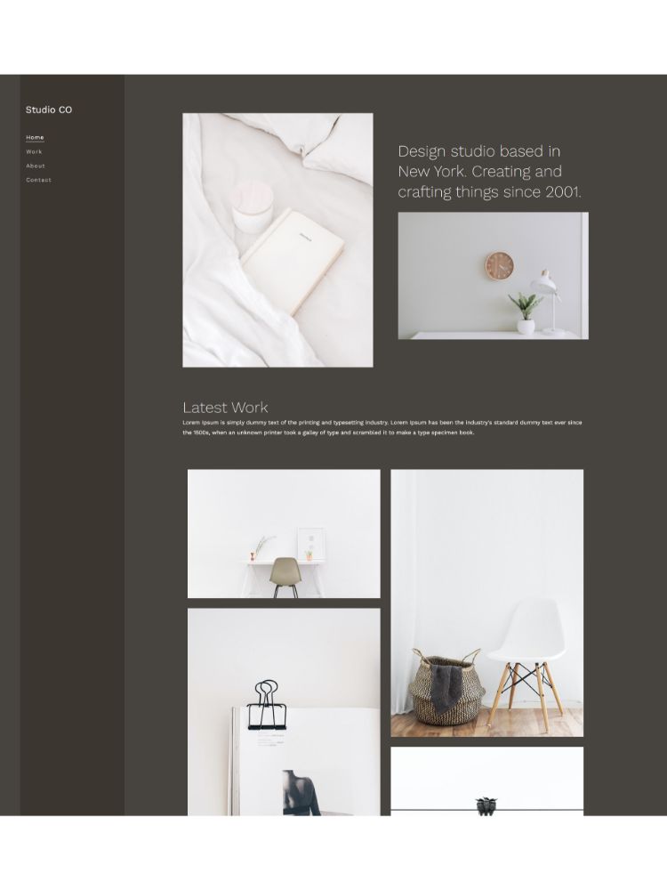 Serene - Pixpa Portfolio Website Templates