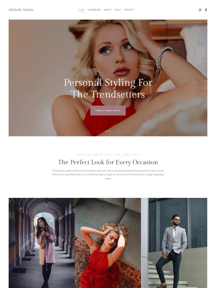 Anchor -  Pixpa Fashion Portfolio Website Template