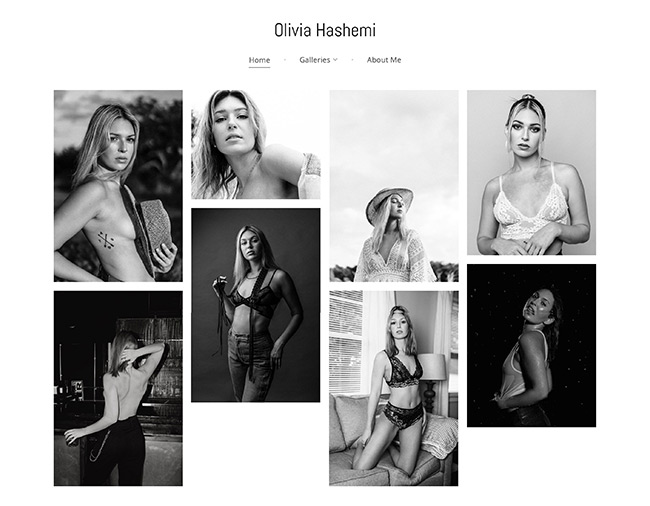 Portefeuille de modèles d'Olivia Hashemi