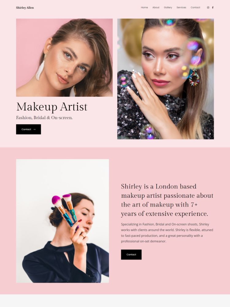 Adroit -  Pixpa Fashion Portfolio Website Template