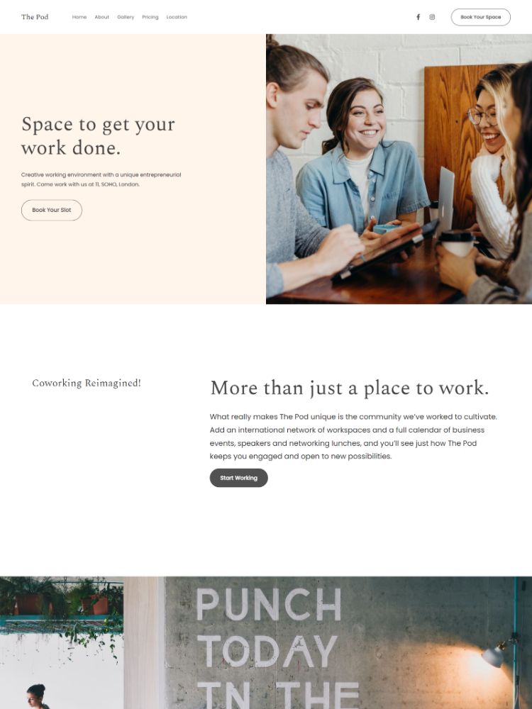 Radius -  Pixpa One Page Website Template