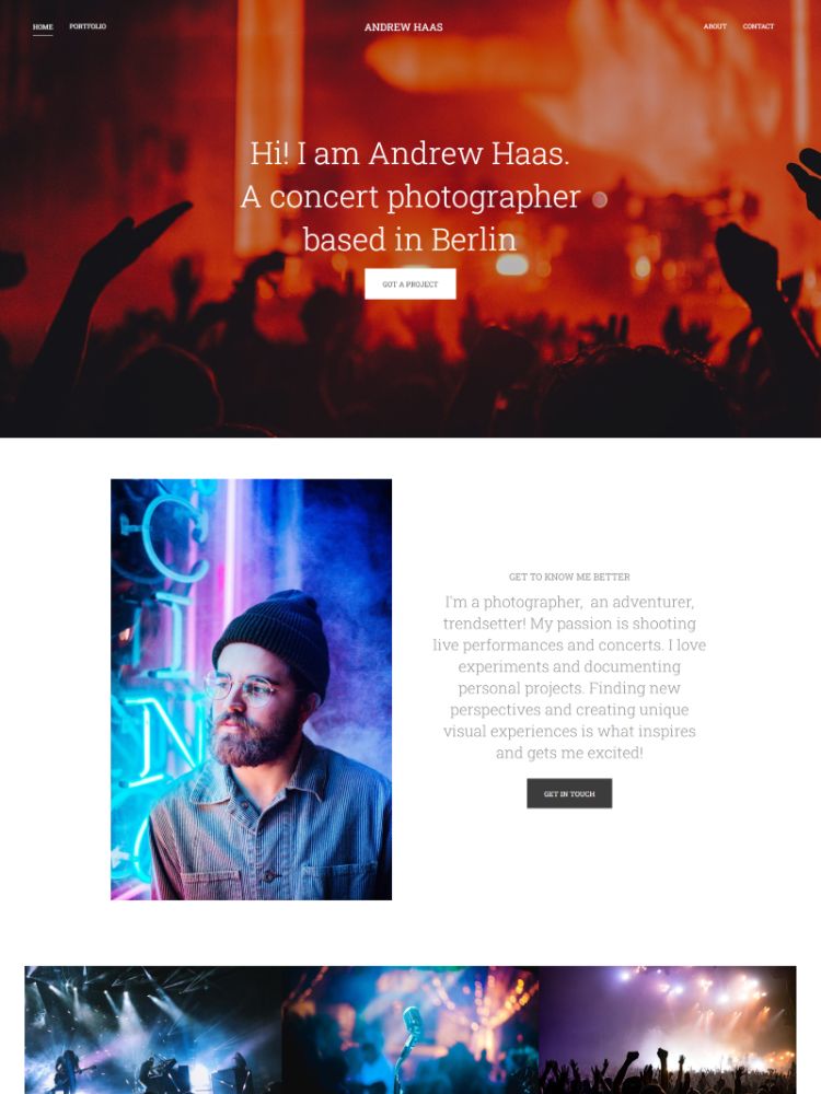 Azul - Pixpa Portfolio Website Templates
