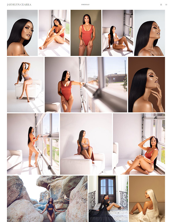 Jaydelyn Reyes Portfolio Website Voorbeelden