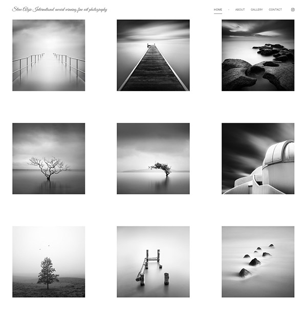 Steven Algie Portfolio Website Beispiele