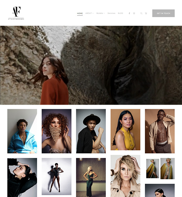 Affirmerende Mode Portfolio Website Voorbeelden