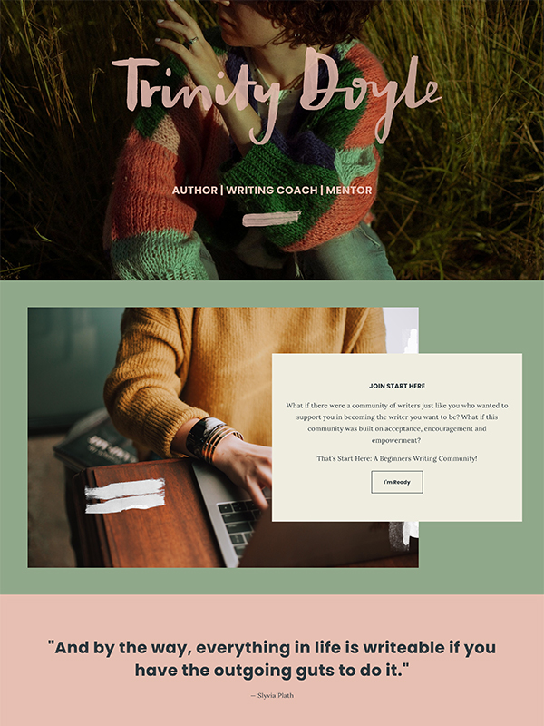 Trinity Doyle Portfolio Website Examples