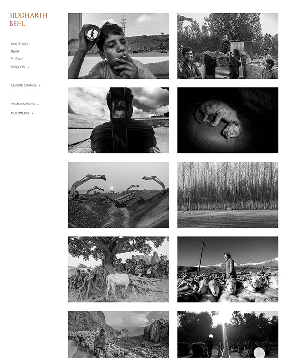 Siddharth Behl Portfolio Exemples de sites Web