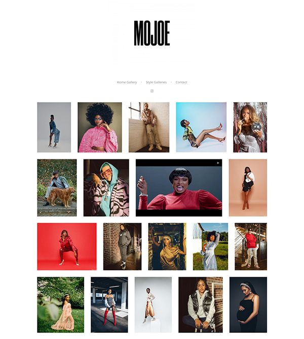 MoJoe Portfolio Website Voorbeelden
