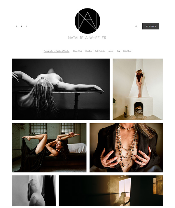 Natalie A Wheeler Portfolio Exemples de sites web