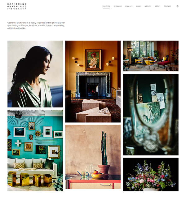 Catherine Gratwicke Portfolio Exemplos de websites