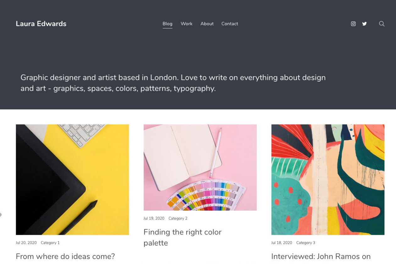 Portfolio Website Themes